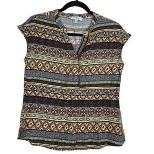 Tinta tribal print Elevated basic Top